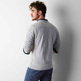 Grey Heather AEO Vintage Crew Sweatshirt