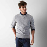 Grey Heather AEO Vintage Crew Sweatshirt