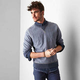 Blue Heather AEO Vintage Crew Sweatshirt