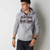 Derby Grey Marl AEO NYC Applique Hoodie
